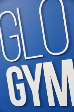 Glo Gym signage