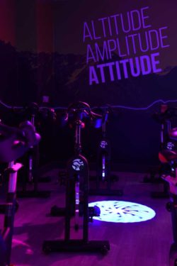 glo gym immersive spin studio with myride