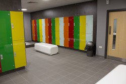 Glo gym changing room
